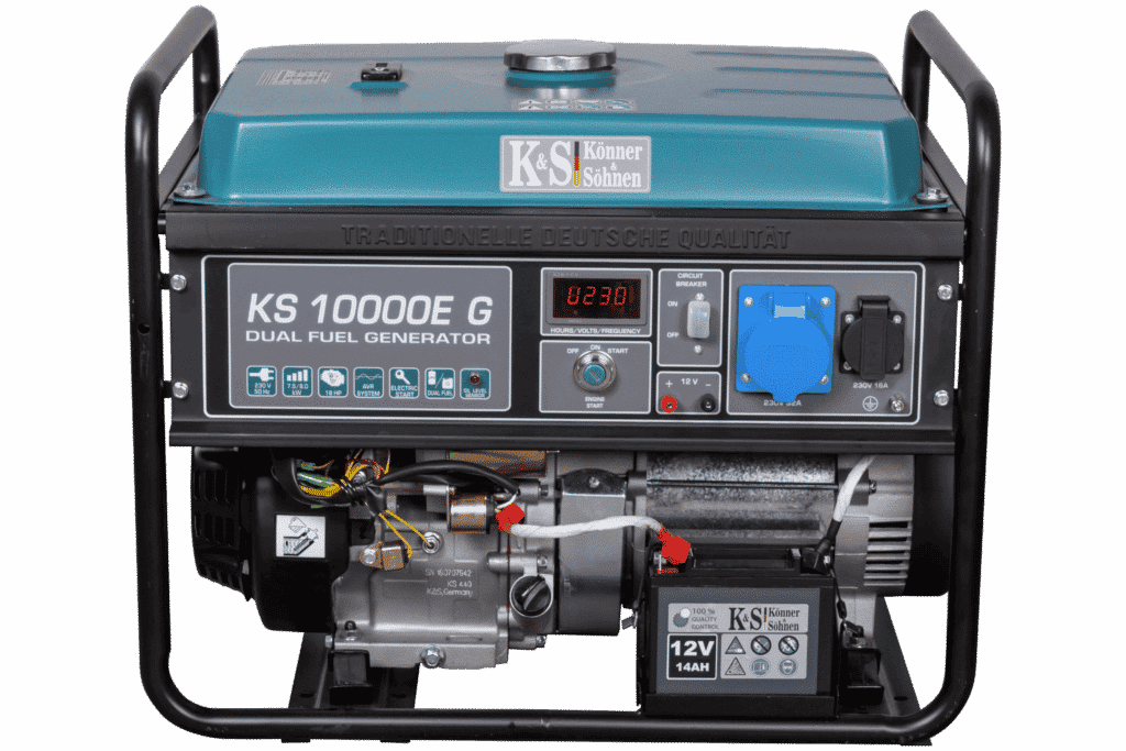 DUAL FUEL bensiinigeneraator KS 10000E G - generaator