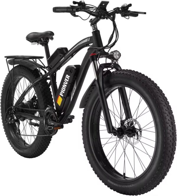 26-tolline 500W elektrijalgratas 48V 15Ah akuga, laiade rehvidega lume-EBike, Shimano 7-käiguline, topeltketaspiduritega, LCD-ekraaniga ja esilaternaga - Image 2