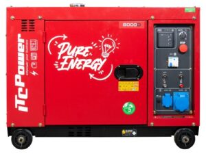 ITCPOWER 8000D RED EDITION diiselgeneraator 6300 W 230V